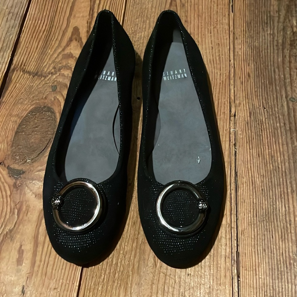 EUC Black Stuart Weitzman Ballet Flat 8